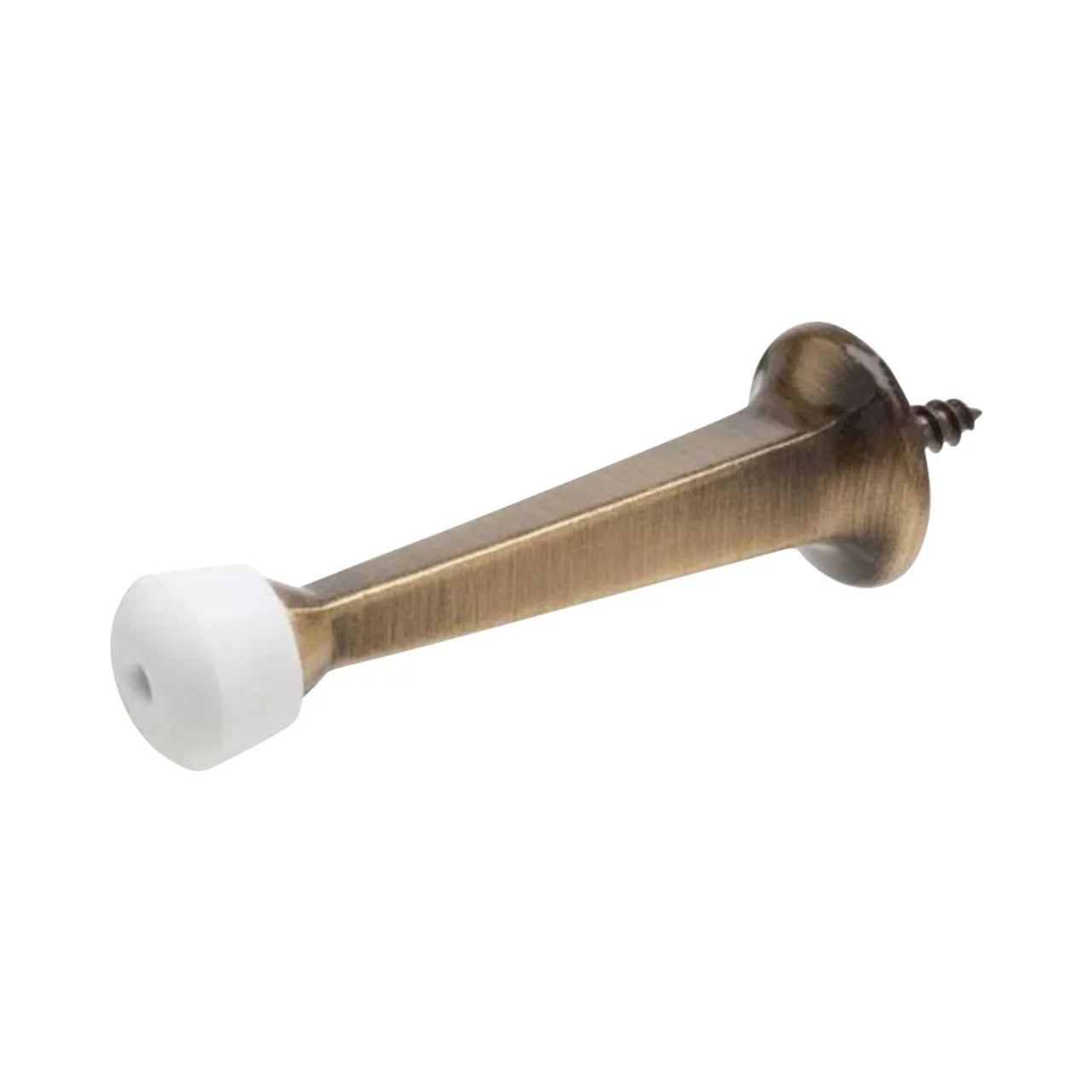 Solid Door Stop - Antique Brass